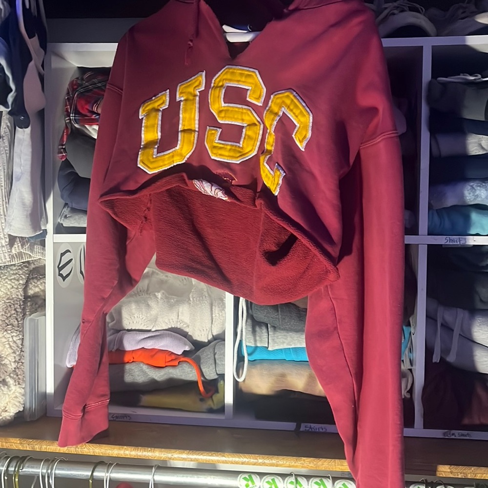 cropped hoodie